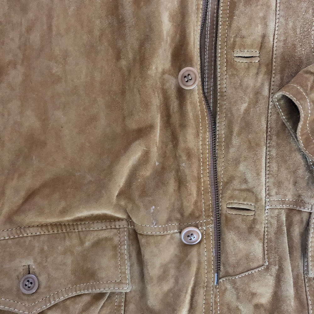 Suede Jacket With Cargo Pockets - image 6